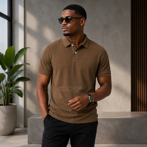 Custom <b>Men's</b> Plain <b>Brown</b> <b>Polo</b> <b>Shirt</b> 100% Cotton Pique <b>Polo</b> T-<b>Shirt</b> Short Sleeve Golf Casual Wear OEM ODM Bulk Wholesale - Product Image 4