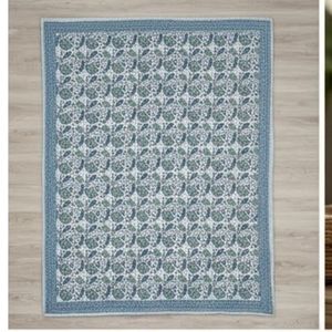 Fine Hand Block Printed Cotton Sanganer Kantha Queen Size <b>Throw</b> <b>Large</b> Width Handmade Indian Quilt Bedroom Home Textile Wholesale - Product Image 3