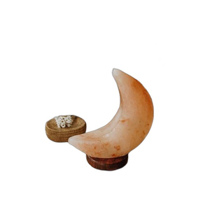 High Quality Himalayan <b>Moon</b> Salt Lamp Natural Rock <b>Crystal</b> Decorative Lighting with OEM Service Custom Branding Manufacturer - Product Image 1