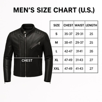 Blouson de motard en cuir d'agneau noir pour homme - Coupe ajustée, style moto, nouvelle mode, motif uni, décontracté, logo frontal
