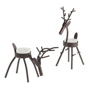 Hot Selling Metal <b>Tealight</b> Candle <b>Holder</b> Reindeer Design Home and Christmas Lights Decoration <b>Tealight</b> <b>Holder</b> - Product Image 2
