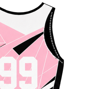 Traje de Competición de Remo Rosa, Negro y Blanco para Hombre, Uniforme de Competición sin Mangas, Singlet de Alto Rendimiento, Personalizado, Venta al por Mayor para Equipos - Product Image 5
