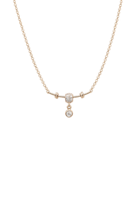 ELVORA GEMS Minimalist 18K <b>Solid</b> <b>Gold</b> Rose <b>Gold</b> Plated Diamond Solitaire <b>Pendant</b> Necklace Women's Everyday Wear - Product Image 3