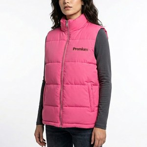 Chaleco Acolchado Cálido Personalizado para Mujer, Ropa de Abrigo sin Mangas con Aislamiento para Invierno, Fabricante - Product Image 2