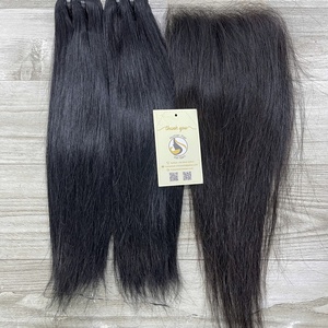 ผมแท้เวียดนามคุณภาพพรีเมียมแบบขายส่ง ผมตรงธรรมชาติสีน้ำตาลแบบมัดเป็นช่อ  แบบดับเบิ้ลดรอว์น  แบบเย็บติดด้วยเครื่องจักร  สำหรับต่อผมและทำวิก - Product Image 6
