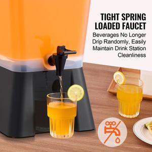 Dispenser per Succhi in Plastica da 8L con Rubinetto Anti-Goccia per Feste e Tè Freddo/Limonata - Product Image 3
