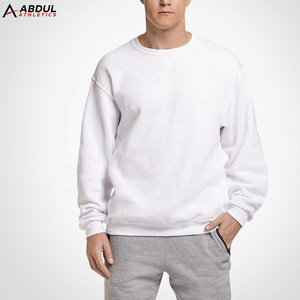 Sudadera clásica para hombre de algodón mezclado con cuello redondo y puños acanalados, ideal para viajes y uso diario. - Product Image 1