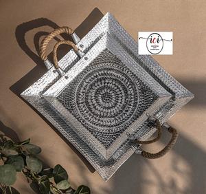 Plateaux de service en métal pour aliments et chocolat, articles de table les plus vendus, ustensiles de cuisine, plateaux pour la maison, en provenance d'Inde - Product Image 2