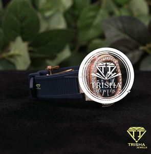 Reloj de negocios de lujo para hombre, reloj de pulsera analógico de cuarzo, banda de silicona azul, construcción de acero inoxidable, reloj de moda de primera calidad - Product Image 2