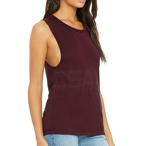 Camiseta sin mangas cómoda para mujer, tela elástica, diseño sin mangas, perfecta para entrenamiento físico y uso diario informal. - Product Image 5