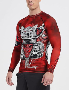Men's Long Sleeve UPF 50+ Baselayer Skins Performance Fit <b>Compression</b> Rash Guard - Product Image 5