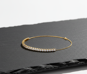 Pulsera de tenis clásica con diamantes cultivados en laboratorio, chapada en plata de ley, elegante, de lujo, joyería fina, regalo para mujer, fiesta, boda - Product Image 2