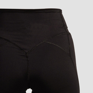 Shorts de sport Swift pour femme, taille haute, respirants, séchage rapide, extensibles dans 4 directions, en polyester/spandex/coton, personnalisables, antidérapants, coupe ajustée - Product Image 2