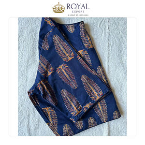 Nueva Llegada, Diseño Atractivo, Hermosa Blusa de Algodón Estampada a Mano con Bloques de Color, Completamente Cosida, para Uso Diario Informal, en Venta - Product Image 6