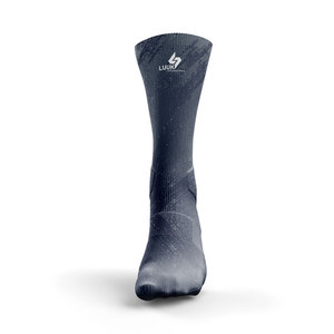Custom ODM Printed Men's Crew Sports <b>Socks</b> Polyester/Cotton Blend Anti Bacterial Breathable Eco Friendly Quick Dry Casual Wear - Product Image 2