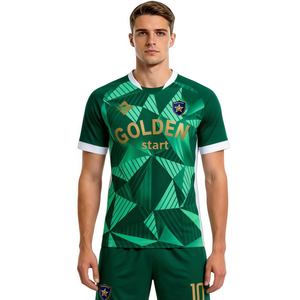 Maillot de football 2026 personnalisé imprimé par transfert thermique, short respirant à séchage rapide, uniforme d'équipe, tenue d'entraînement de football pour jeunes - Product Image 1