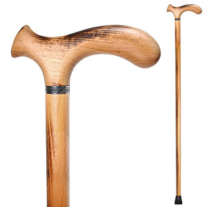 Bâtons de marche en bois modernes, légers et personnalisés de haute qualité avec poignée antidérapante et design durable pour le camping - Product Image 1