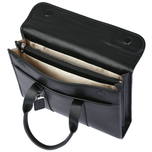 Porte-documents en cuir de luxe pour homme, sacoche professionnelle pour ordinateur portable, sac de bureau étanche pour homme, vente en gros, logo personnalisé OEM - Product Image 3