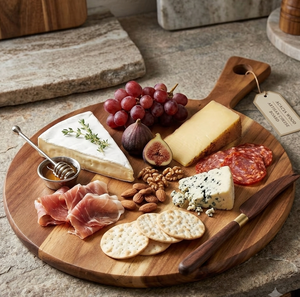 Planche à découper en bois d'acacia, plateau de barbecue – Légère, durable, facile à nettoyer, cadeau de cuisine pour l'inauguration d'une maison, planche à fromage - Product Image 5
