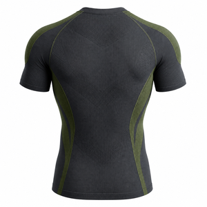 Camiseta Deportiva de Compresión para Hombre, Transpirable, de Secado Rápido, para Entrenamiento Atlético, Gimnasio, Running, Rendimiento Deportivo, Capa Base - Product Image 2