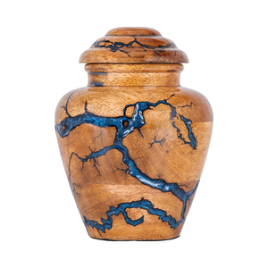 Handmade <b>Large</b> Adult Size Mosaic Aluminium Glass Cremation <b>Urn</b> Individual Tiles Hand Applied Unique Funerals Funeral Supplies - Product Image 1