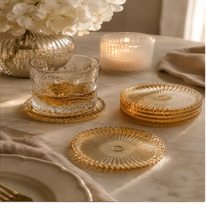 Sous-verre floral argenté métallisé en forme de fleur texturée, disponible à prix de gros. - Product Image 5