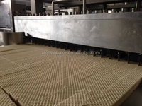 Solution complète pour l'usine de production de gaufrettes, machine à biscuits entièrement automatique, ligne de production de gaufrettes pour l'usine de transformation de snacks