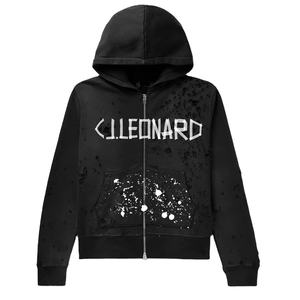 Sudaderas con capucha de los hombres por encargo de gran tamaño de algodón de impresión bordado polar Sudadera con capucha de peso pesado sudadera de invierno - Product Image 1