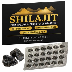 Tabletas de Shilajit del Himalaya Premium OEM ODM 200mg, Suplemento Rico en Ácido Fúlvico y Minerales para Apoyo de Fuerza, Energía y Vitalidad - Product Image 1