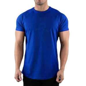 Camiseta de algodón oversize para hombre, de manga corta, de secado rápido, transpirable, antipilling, al por mayor, de ajuste holgado - Product Image 1