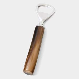 Ouvre-bouteille en acier inoxydable avec poignée en corne de buffle, outil de bar classique pour ouvrir les bières et les vins, ouvre-bouteille en corne - Product Image 5
