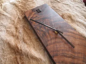 Natural Wooden <b>Wall</b> <b>Clock</b> Affordable Best Quality Elegant Home Decor <b>Clock</b> for Living Room <b>Bedroom</b> Office - Product Image 4