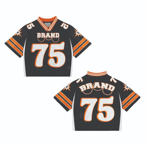 Vente en gros usine – Maillot court personnalisé pour homme en maille respirante, coupe ample, grande taille, imprimé, pour football, basketball, séchage rapide, protection UV - Product Image 3