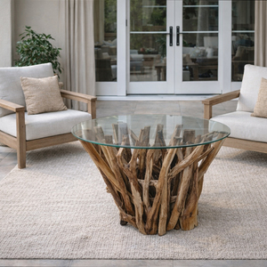Table basse en bois de teck de haute qualité, durable et écologique, design moderne et tendance, table sur piétement, design traditionnel, meubles pour la maison - Product Image 5
