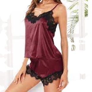 Conjunto de tres piezas de bambú con tirantes finos, conjunto de Bata y pantalón para mujer, bata suave para mujer, conjunto de ropa de dormir de lujo de 3 piezas para mujer - Product Image 1