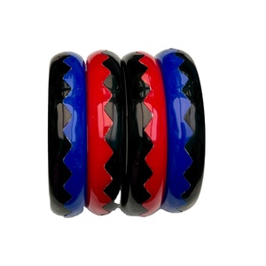 Nueva Pulsera de Resina Zigzag Vintage para Mujer, Brazalete Hecho a Mano en Estilo Ángel Clásico para Ocasiones Navideñas, Artesanía al por Mayor - Product Image 5