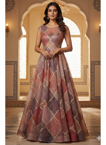 Tela de organza suave, tela de organza de seda ultra suave de lujo, organza de vidrio translúcida premium con un brillo delicado y caída fluida. - Product Image 5