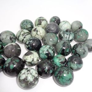 Natural Emerald Sphere Crystal Ball Polished Engraved Green Healing Stone Reiki Meditation Energy Eco-Friendly Feng Shui Love - Product Image 5