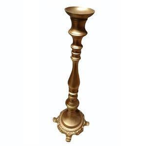 Porte-bougie arabe vintage en laiton de haute qualité avec finition polie pour la décoration de la maison, porte-bougie en métal pour la décoration de table - Product Image 1