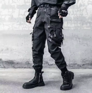 Pantalon cargo pour hommes, Techwear, tactique, multi-poches, Streetwear, Hip Hop, pantalon de mode sombre, printemps automne - Product Image 1