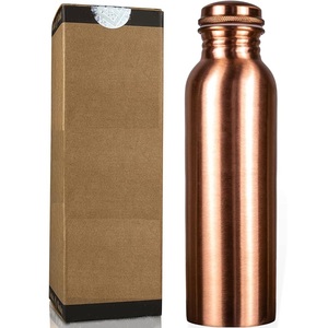 Bouteille d'eau de luxe martelée en cuivre sans BPA, 100 % métal pur, écologique, réutilisable, personnalisable, pour le sport – Créations Antiques - Product Image 5