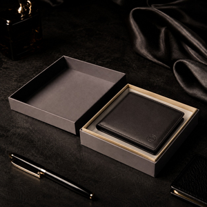 Luxury Custom Printed Wallet Gift Box | Premium Cardboard <b>Paper</b> <b>Packaging</b> Box with Custom Logo for Wallet and Accessories - Product Image 1