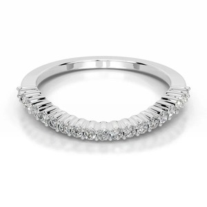 Anillo de Boda con Diamante Cultivado en Laboratorio, Corte Redondo, Certificado IGI, Aurevique - Product Image 1