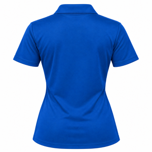 Camiseta Polo Azul Rey de Manga Corta con Cuello en V de Sigma Gamma Rho, con Estampado de Letras Griegas Amarillas en el Pecho, Ropa Casual de Hermandad - Product Image 4