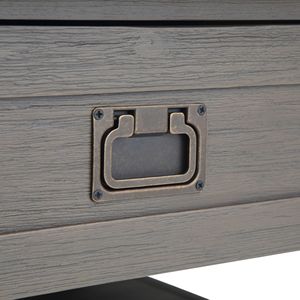 Tavolino da caffè grigio Monroe Square Farmhouse - Product Image 2