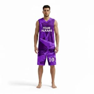 Uniformes de Baloncesto Unisex con Estampado Personalizado, Logotipo del Equipo, Número, Transpirables, de Secado Rápido, Antibacterianos, sin Mangas - Product Image 3