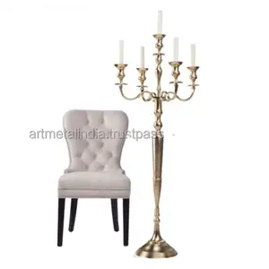 NEW LATEST TALL GOLD CANDELABRA