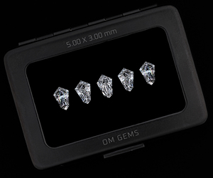 Diamante CVD de Corte Escudo Premium de 5.0 x 3.0 mm para Joyería, Venta al por Mayor de Anillos y Colgantes de Diamantes Sintéticos con Corte Escudo - Product Image 5