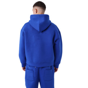 Ensemble de survêtement personnalisé surdimensionné avec fermeture éclair pour homme, comprenant un sweat à capuche et un pantalon de jogging, ensemble décontracté pour homme, taille et logo personnalisés - Product Image 2