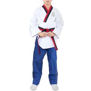 Uniforme de Taekwondo de Peso Medio para Adultos, de Algodón y Poliéster de Alta Calidad, del Mejor Proveedor, para Entrenamiento, Servicio OEM - Product Image 5